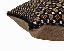Load image into Gallery viewer, Dark and light brown pillow case with faroese pattern