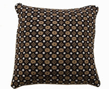 Load image into Gallery viewer, Dark and light brown pillow case with faroese pattern