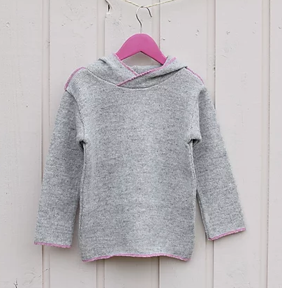 Simple grey with pink lining