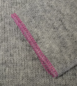 Simple grey with pink lining