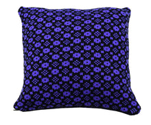 Load image into Gallery viewer, Violet and black pillow case with faroese pattern
