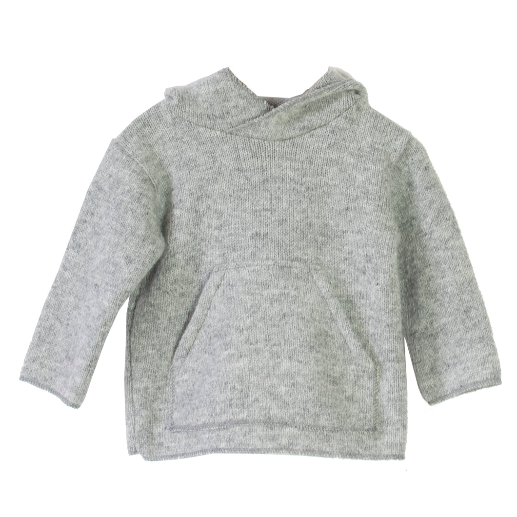 Simple grey with hoodie and pocket